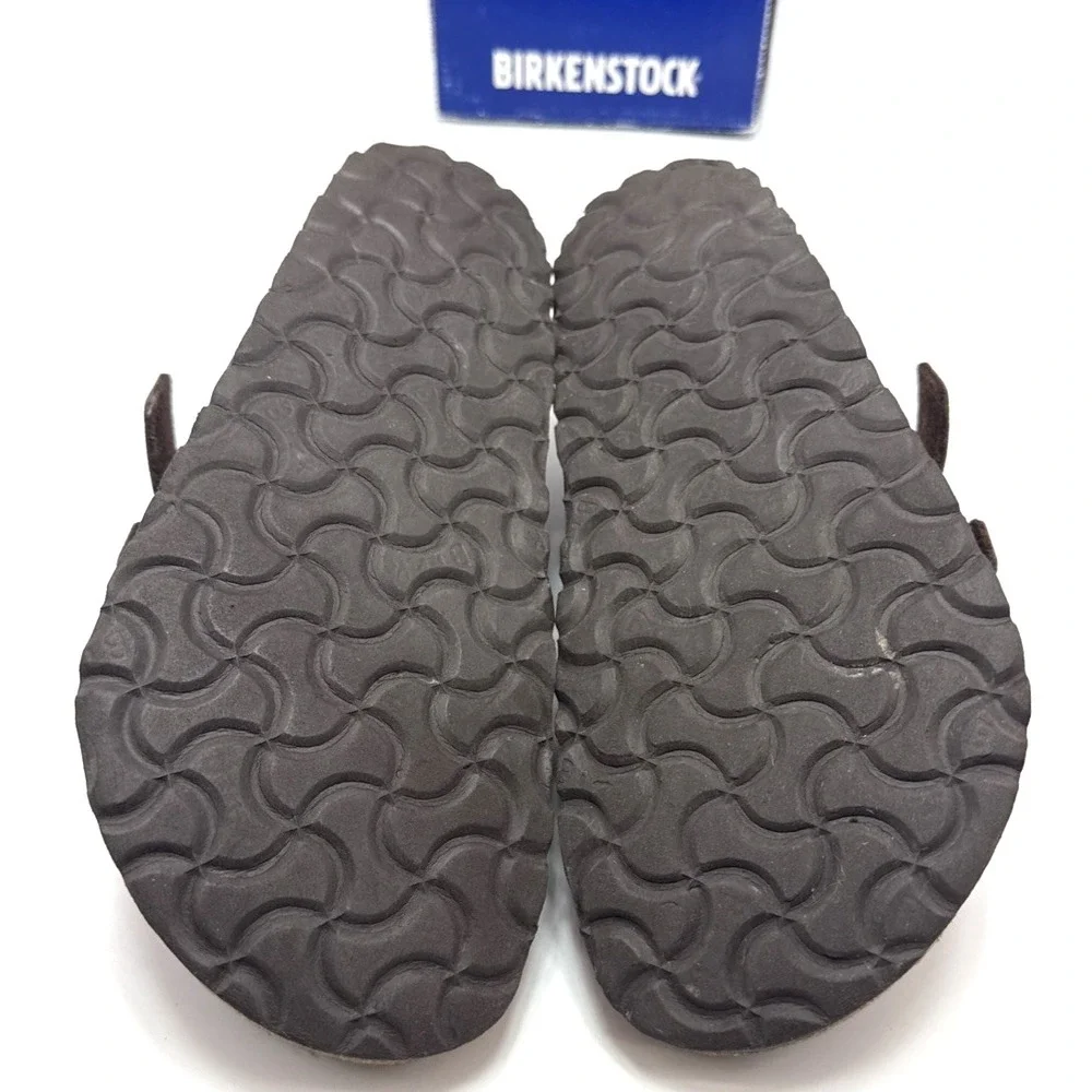 Birkenstock Mayari Sandals Brown Leather Straps Buckles Womens Size 5 Mens 3